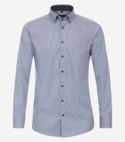Redmond Hemd COMFORT FIT STRUKTUR hellblau mit Button Down Kragen in klassischer Schnittform