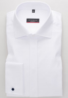 Camicia Eterna MODERN FIT TWILL bianco con Kent classico collar in taglio moderno