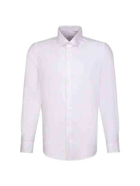 Camicia Seidensticker SLIM PERFORMANCE bianco con Business Kent collar in taglio stretto