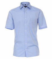 Chemise CASAMODA MODERN FIT UNI POPELINE bleu clair avec col Kent en coupe moderne