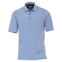 Polo Redmond blu medio in taglio classico