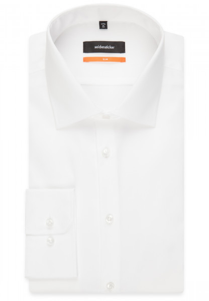 Camicia Seidensticker SLIM FIT ORIGINAL bianco con Business Kent collar in taglio stretto