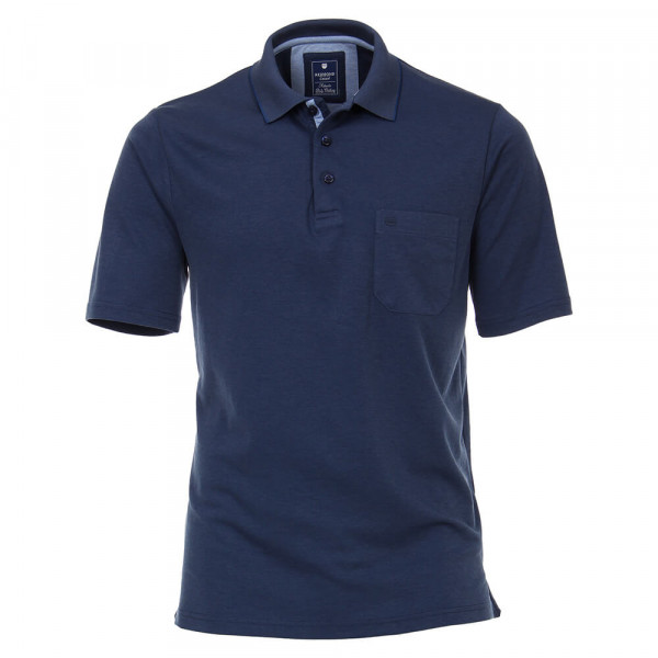 Polo Redmond bleu foncé en coupe classique