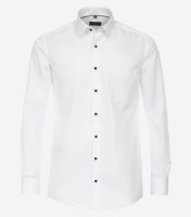 Camicia Redmond COMFORT FIT TWILL bianco con Kent collar in taglio classico