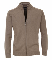 CASAMODA Strickjacke hellbraun in klassischer Schnittform