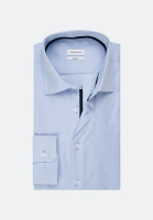 Camicia Seidensticker TAILORED STRUTTURA azzurro con Business Kent collar in taglio stretto