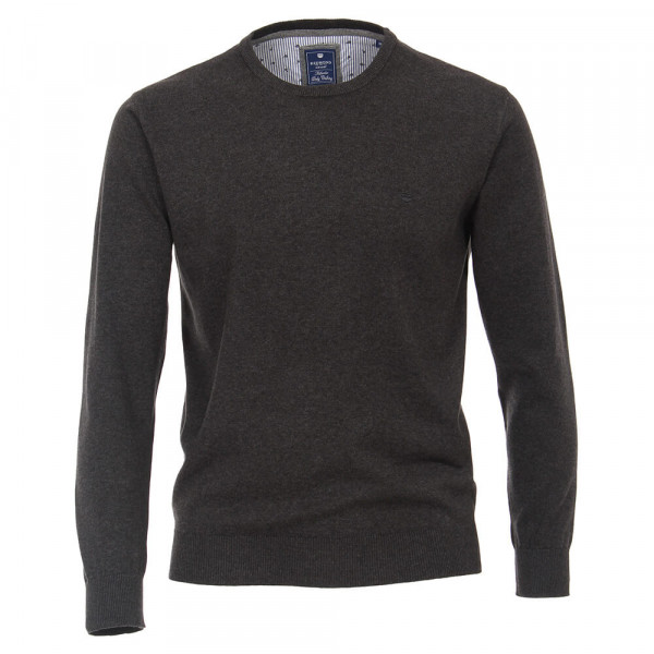 Pullover Redmond antracite in taglio classico