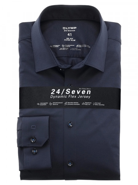 OLYMP No. Six 24/Seven super slim Jerseyhemd