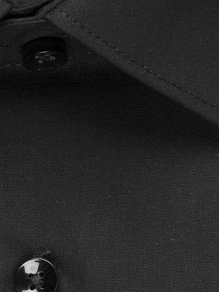 SEIDENSTICKER Extra Slim Fit Hemd Schwarz Business Kent Popeline - Ansicht 3