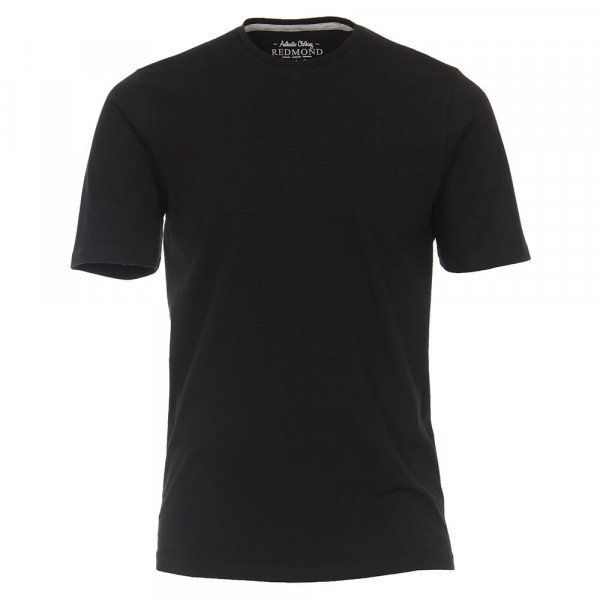 Redmond T-Shirt schwarz in klassischer Schnittform