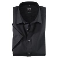OLYMP Level Five body fit Hemd UNI POPELINE schwarz mit New York Kent Kragen in schmaler Schnittform