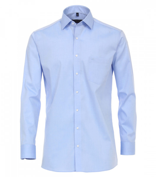 Camicia CASAMODA MODERN FIT UNI POPELINE azzurro con Kent collar in taglio moderno