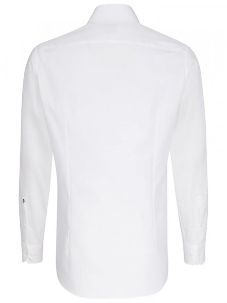 SEIDENSTICKER Tailored Fit Hemd Weiß Haifisch Oxford