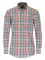 Chemise Redmond REGULAR FIT DOBBY noir avec col Button Down en coupe classique