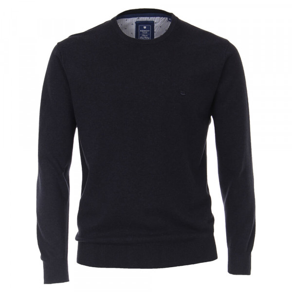 Pullover Redmond blu scuro in taglio classico