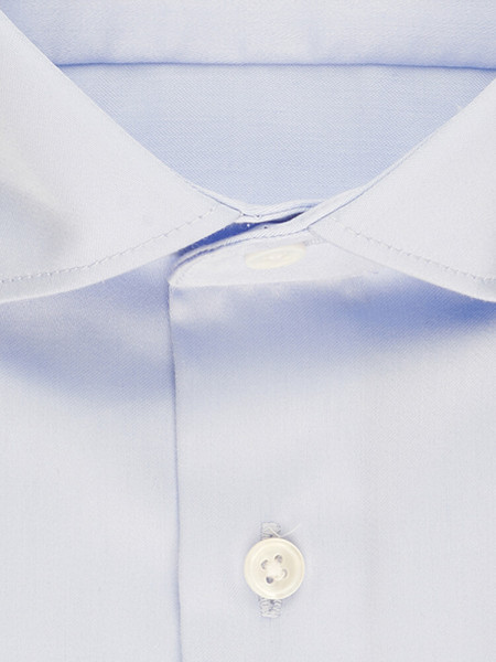 SEIDENSTICKER Slim Fit Hemd Hellblau New Kent Satin  - Ansicht 1