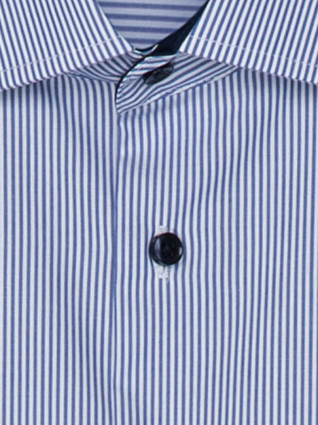 SEIDENSTICKER Regular Fit Hemd Mittelblau Business Kent Popeline