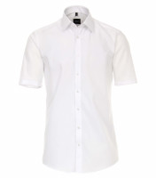 Camicia Venti MODERN FIT UNI POPELINE bianco con Kent collar in taglio moderno