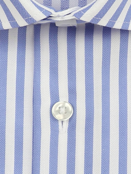 SEIDENSTICKER Tailored Fit Hemd Hellblau New Kent Struktur - Ansicht 1