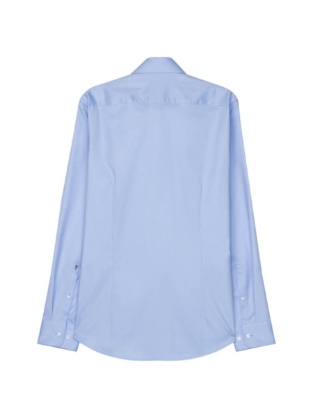 SEIDENSTICKER Slim Fit Hemd Hellblau Business Kent Twill - Ansicht 1