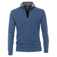 Redmond Pullover mittelblau in klassischer Schnittform