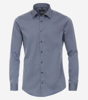 Camicia Redmond SLIM FIT TWILL blu scuro con Kent collar in taglio stretto