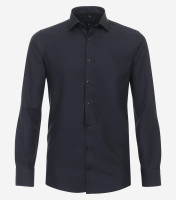 Camicia Venti MODERN FIT STRUTTURA nero con Kent collar in taglio moderno