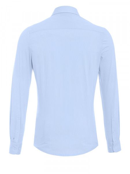 PURE Extra Slim Fit Hemd Hellblau Haifisch Jersey