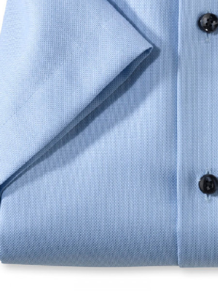 OLYMP Regular Fit Hemd Hellblau Global Kent Struktur - Ansicht 2