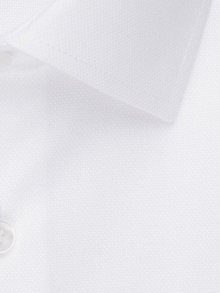 SEIDENSTICKER Regular Fit Hemd Weiß Business Kent Struktur - Ansicht 3