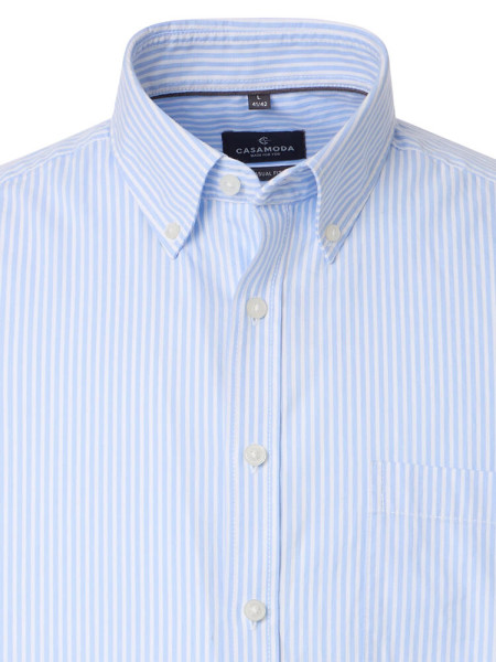 CASAMODA Regular Fit Hemd Hellblau Button-Down Easy Care  - Ansicht 1
