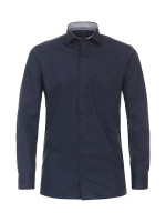 Camicia CasaModa MODERN FIT UNI POPELINE blu scuro con Kent collar in taglio moderno