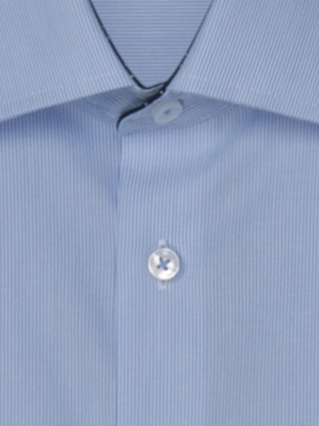 SEIDENSTICKER Regular Fit Hemd Hellblau Business Kent Popeline - Ansicht 2