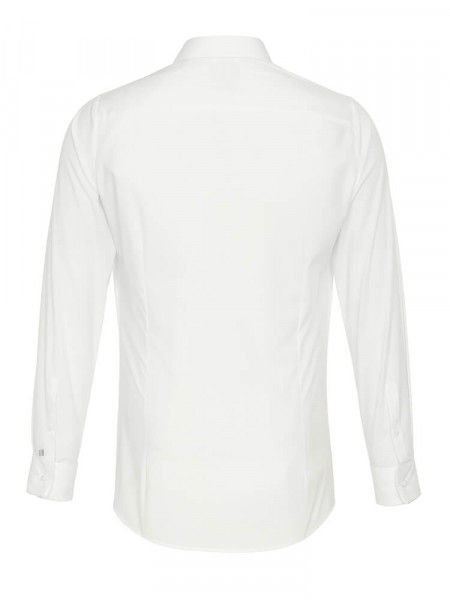 PURE Extra Slim Fit Hemd Hellbeige Haifisch Popeline