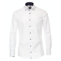 Camicia Venti MODERN FIT STRUTTURA bianco con Button Down collar in taglio moderno