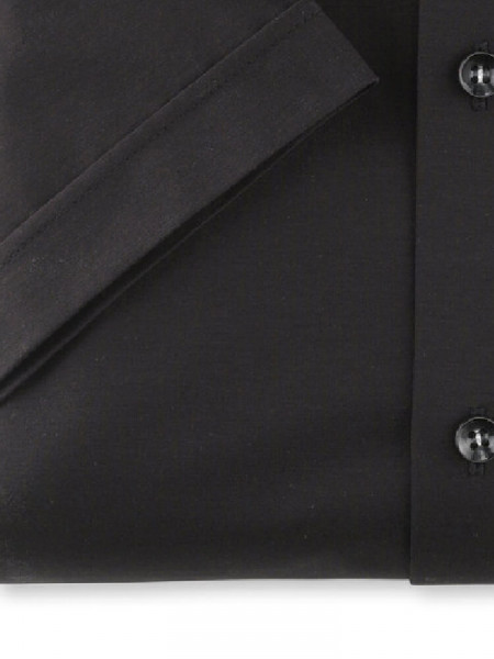 OLYMP Slim Fit Hemd Schwarz New York Kent Jersey - Ansicht 2