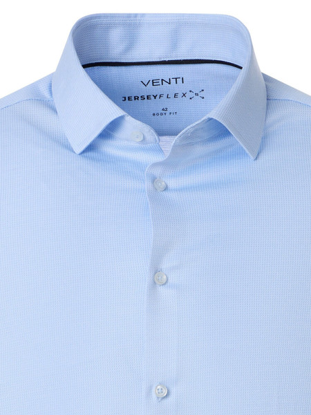 VENTI Regular Fit Hemd Hellblau Kent Jersey - Ansicht 1