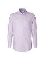 Camicia Seidensticker MODERN TWILL lilla con Business Kent collar in taglio moderno