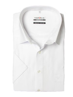 Camicia Marvelis COMFORT FIT UNI POPELINE bianco con Nuovo Kent collar in taglio classico