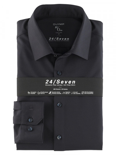 OLYMP No. Six 24/Seven super slim Jerseyhemd