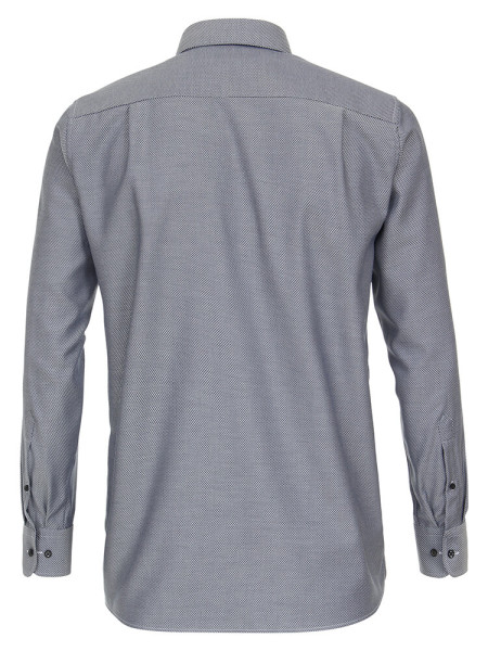 CASAMODA Comfort Fit Hemd Rauchblau Button-Down Struktur