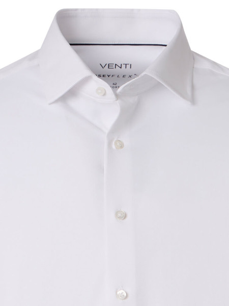 VENTI Comfort Fit Hemd Weiß Kent Jersey - Ansicht 1