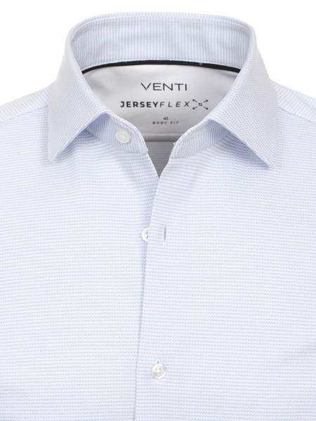 VENTI Slim Fit Hemd Hellblau Kent Jersey - Ansicht 1