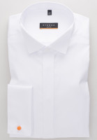 Camicia Eterna SLIM FIT TWILL bianco con Ala collar in taglio stretto