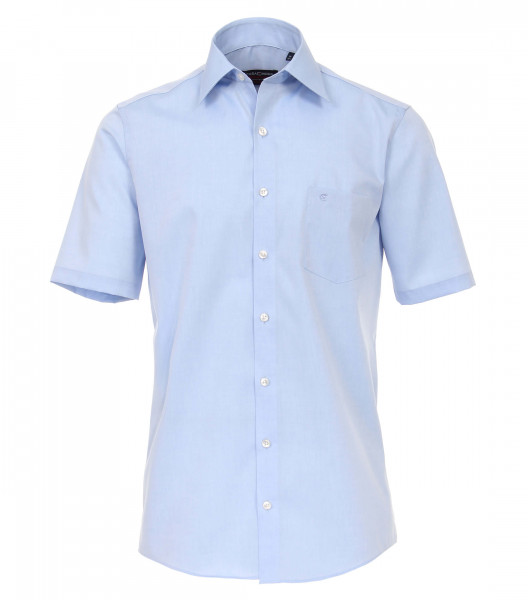 Camicia CASAMODA COMFORT FIT UNI POPELINE azzurro con Kent collar in taglio classico