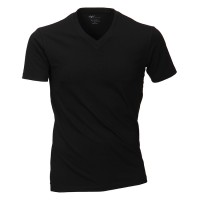 Venti T-shirt in nero con Scollo a V in una doppia