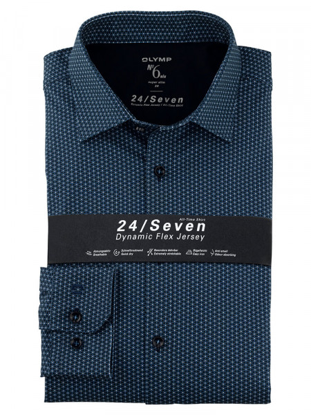 OLYMP No. Six 24/Seven super slim Jerseyhemd