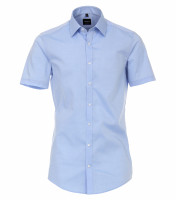 Camicia Venti BODY FIT UNI POPELINE azzurro con Kent collar in taglio stretto