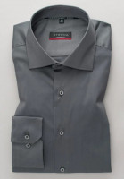 Camicia Eterna MODERN FIT UNI STRETCH grigio con Kent classico collar in taglio moderno