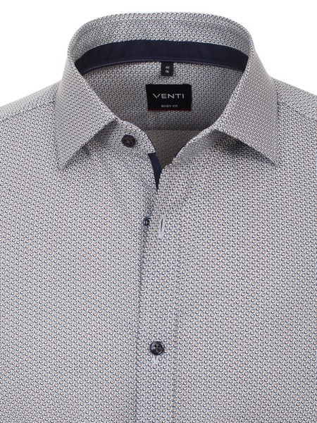 VENTI Slim Fit Hemd Hellbraun Kent Easy Care  - Ansicht 1